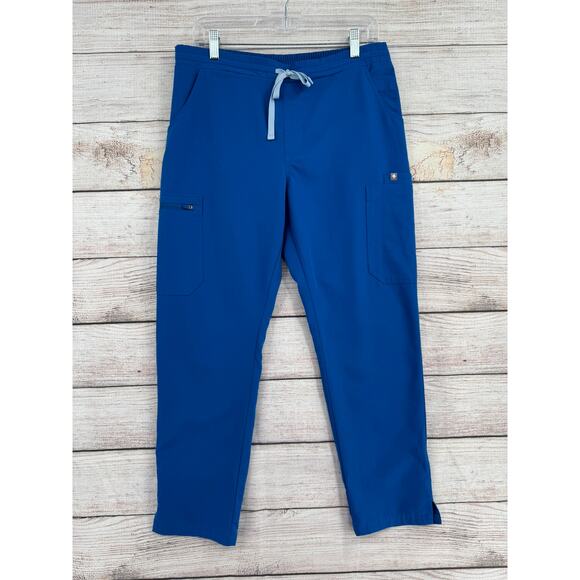 Figs Yola Skinny Scrub Pants Womens Medium Petite Royal Blue - Picture 1 of 11